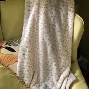 Faux Fur Animal Print Throw